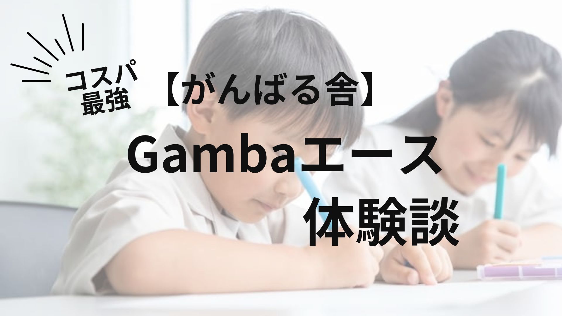 がんばる舎小学生エースの口コミ｜双子に受講させてみた感想